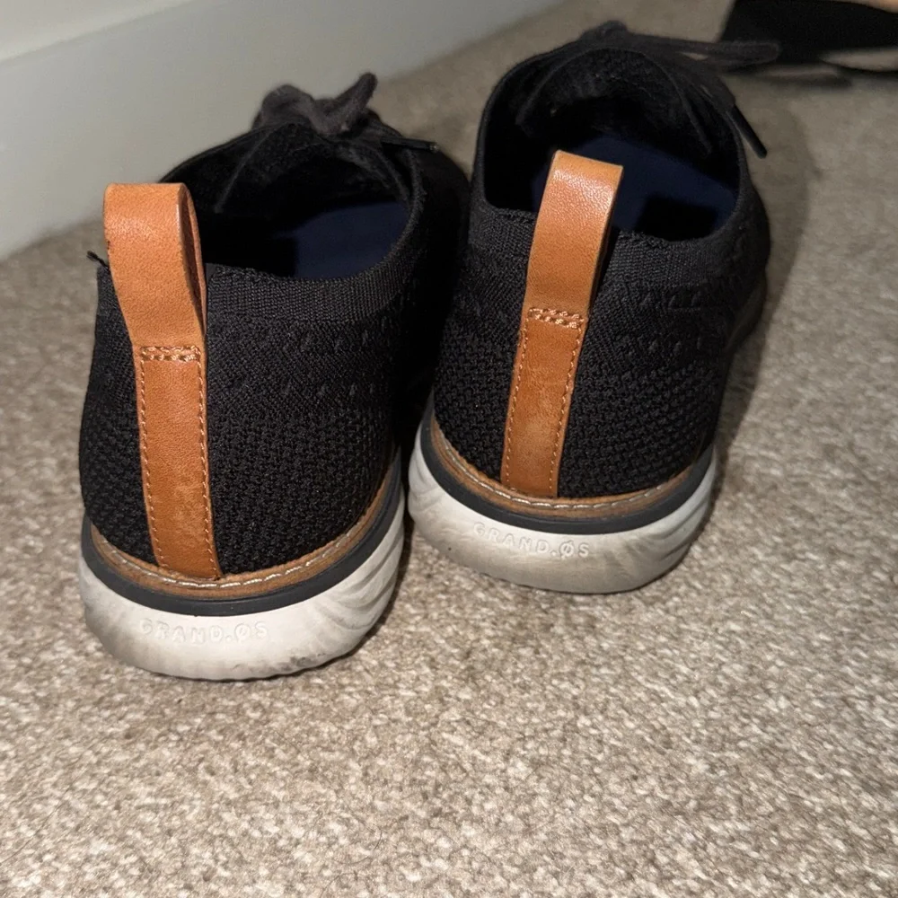 Cole Haan ZeroGrand Black Lace-Up Oxfords stitchliteShoes